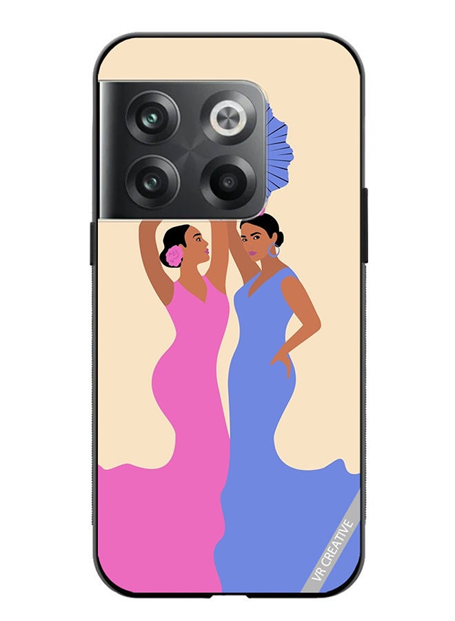 Protective Case Cover For OnePlus 10T Spanish Women Dancing Flamenco Design Multicolour