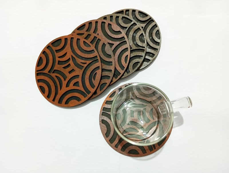 Tea Coaster Dining Table Decor Accessories Coaster Set for Dining Table for Hot Pots Coasters for Cups Set of 6  - Image 1