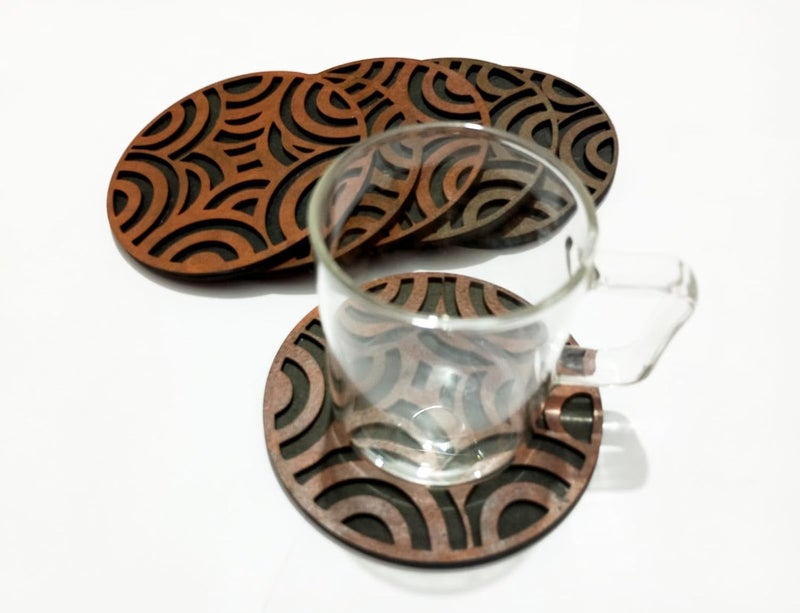 Tea Coaster Dining Table Decor Accessories Coaster Set for Dining Table for Hot Pots Coasters for Cups Set of 6  - Image 2