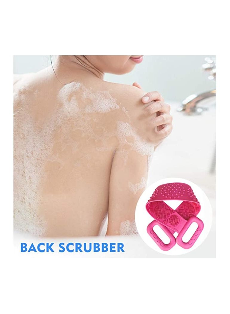 Silicone Back Scrubber Belt Pink - Image 3