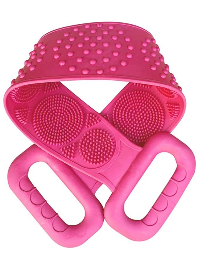 Silicone Back Scrubber Belt Pink - Image 1