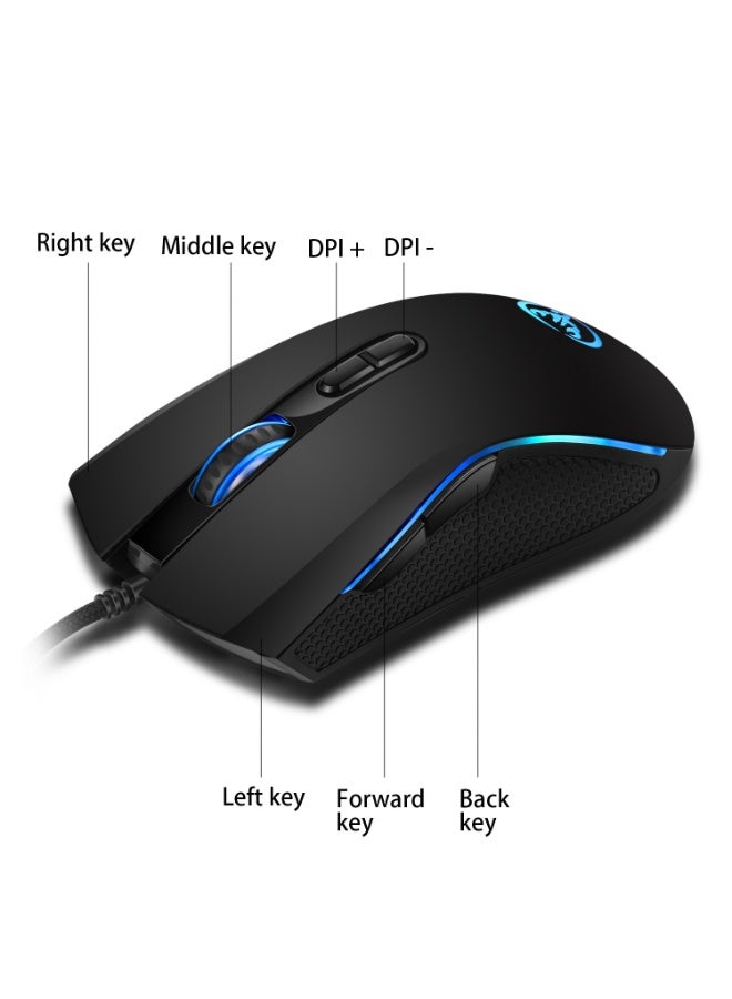 EBMINI New Frontier Esports Gaming Mechanical Silent Wired Mouse - Image 5