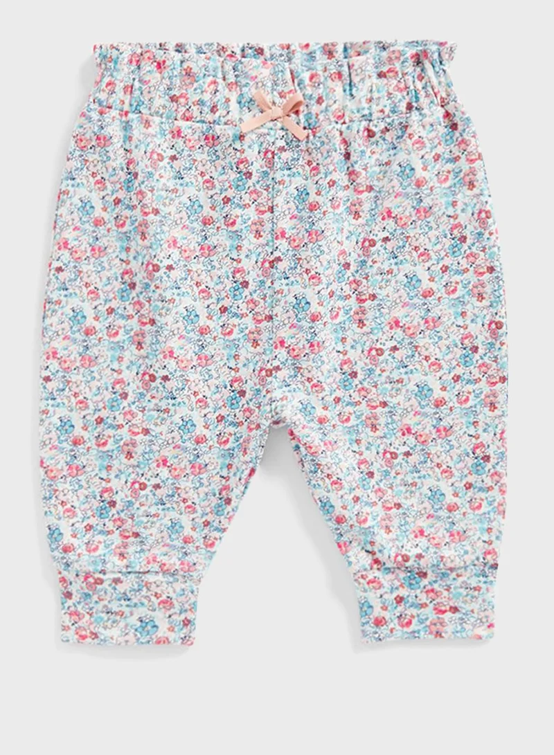 mothercare Floral Joggers With Paperbag Waist