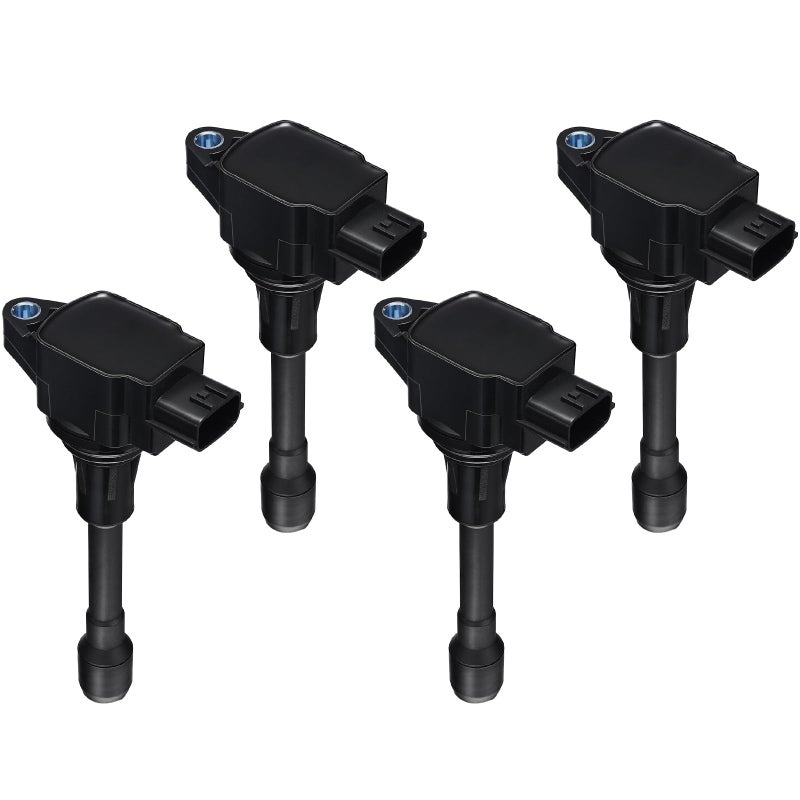 SYKRSS Set of 4 UF549 Ignition Coil Pack Compatible with Nissan Sentra Altima Cube Pathfinder Rogue Versa NV200 Compatible with INFINITI FX50 M56 QX60 1.8L 2.0L 2.5L L4 C1696 5C1753 1788369 - Image 1