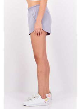 GILLY HICKS Women Solid Basic Shorts, Purple  - Image 4