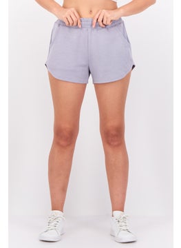 GILLY HICKS Women Solid Basic Shorts, Purple  - Image 1