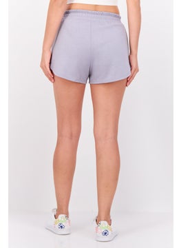 GILLY HICKS Women Solid Basic Shorts, Purple  - Image 2