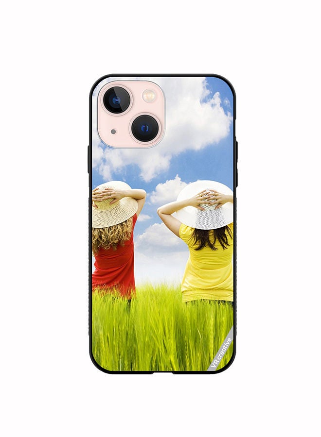 VR CREATIVE Protective Case Cover For Apple iPhone 13 mini Enjoying The Weather Design Multicolour - Image 1