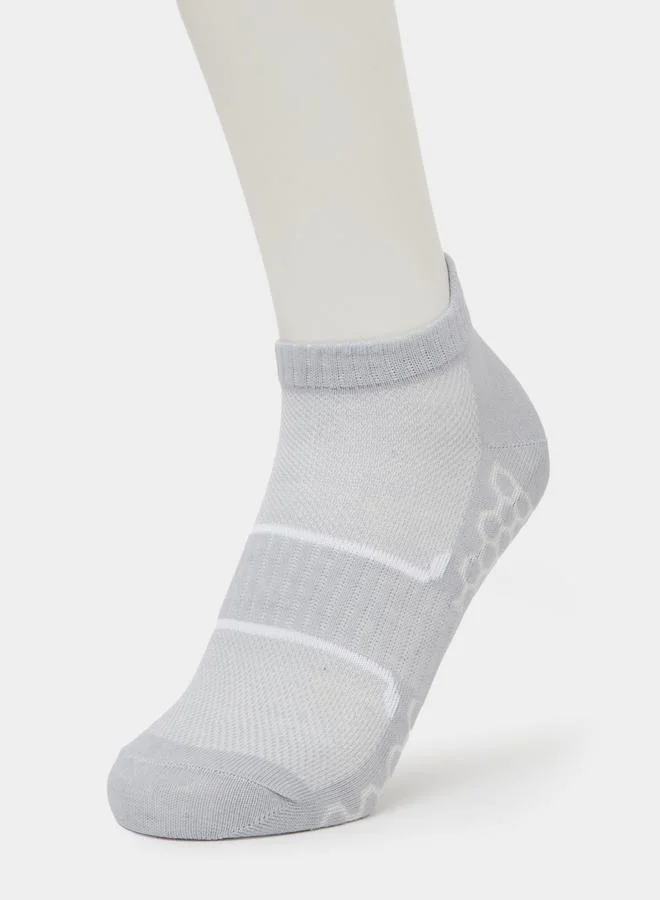 ستايلي Pack of 3 - Contrast Detail Ribbed Cuff Ankle Socks