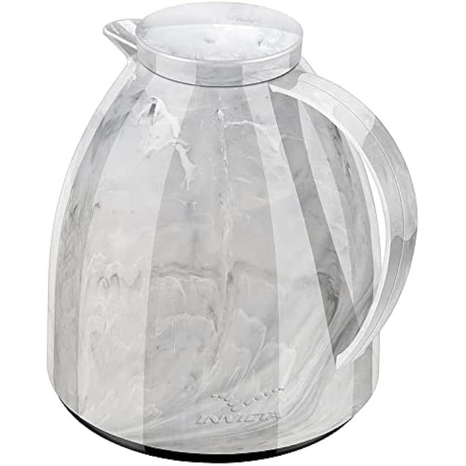 Invicta Viena Coffee Pot 04L Marble White Carrara - Image 1