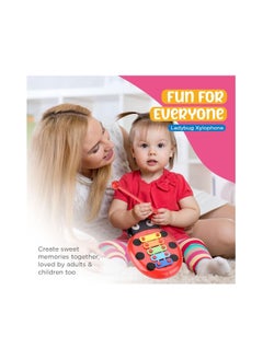 Y&D Ladybug Xylophone Musical Instruments for Toddlers Toddler Toys Kids Glockenspiel Instrument Childrens with Mallets Early Learning Educational  - Image 3