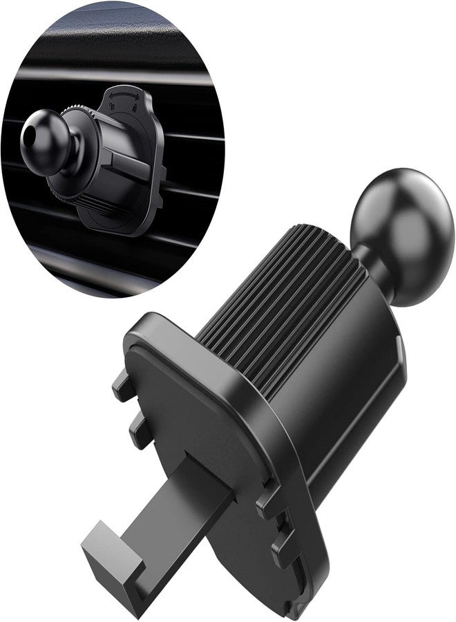 GANPUB Black Universal Air Vent Clip for Car Phone Mount Cellphone Holder Vent Grip W Joint Ball Dia- for Most Car Bracket Universal Air Vent Clip for Phone Cellphone Holder Grip (17mm) - Image 3