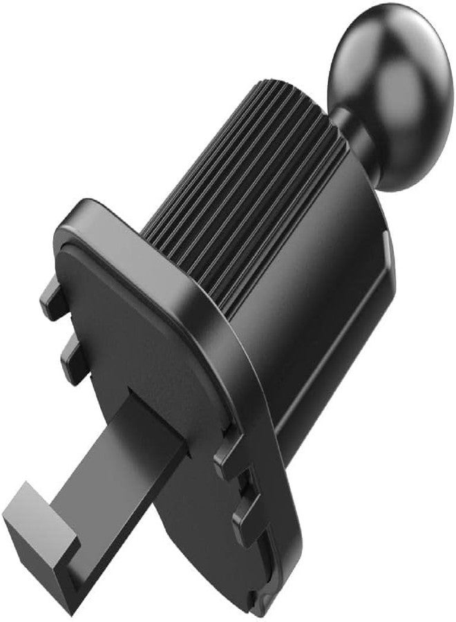 GANPUB Black Universal Air Vent Clip for Car Phone Mount Cellphone Holder Vent Grip W Joint Ball Dia- for Most Car Bracket Universal Air Vent Clip for Phone Cellphone Holder Grip (17mm) - Image 1