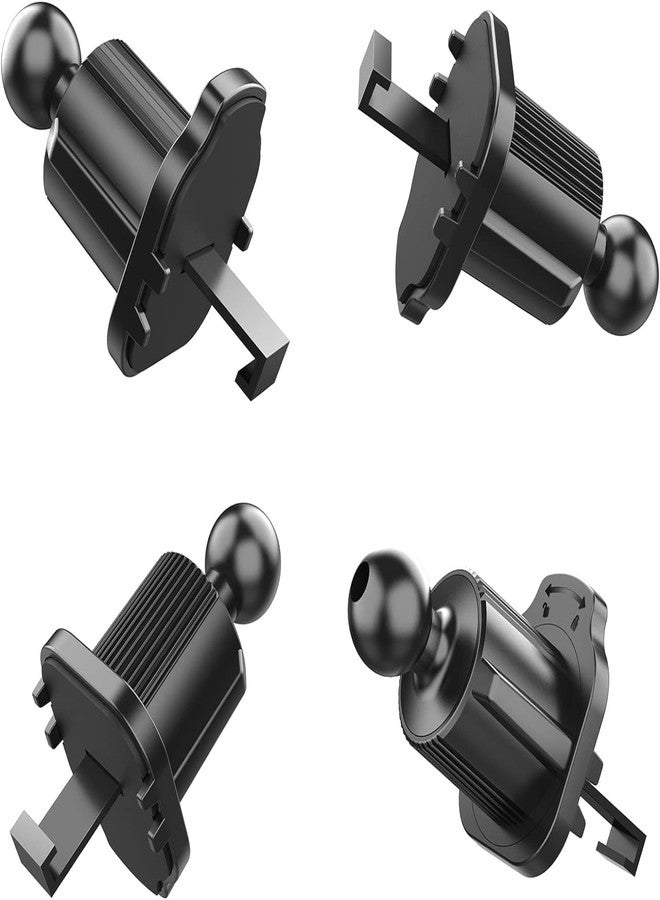 GANPUB Black Universal Air Vent Clip for Car Phone Mount Cellphone Holder Vent Grip W Joint Ball Dia- for Most Car Bracket Universal Air Vent Clip for Phone Cellphone Holder Grip (17mm) - Image 4
