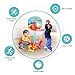 CAPTAIN CHAOWING Toddler Basketball Hoop 2 in 1 Sports Toy Set for Kids Ring Toss Game with Music Sound Baby Basketball Hoop for Indoor Play - Image 4