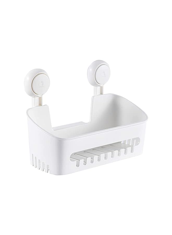 Raxoom Caddy with Vacuum Suction Cup Drill-Free Removable Shower Shelf Storage Basket Wall Mounted Organizer for Shampoo Toiletries Kitchen Bathroom - Image 2