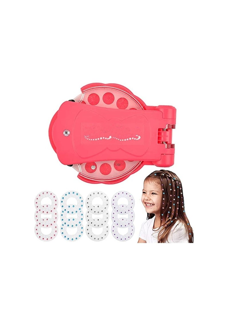 Generic - Hair Gem Stamper: Quick Hair Gem Applicator with 180 Glitter Gems Kit for Girls Teens 6+ Ages. Add Bling to Your Hair in Seconds with a Hair-Safe Styling Tool for Parties. - Image 1