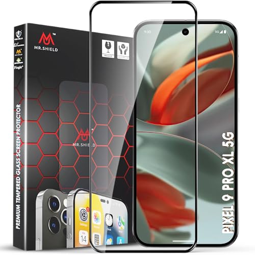 Mr Shield Mr.Shield Top-Notch HD+ Tempered Glass Screen Protector Guard for Google Pixel 9 Pro XL, 9H Hardness, Military Grade Protection, Easy Installation kit - Image 1