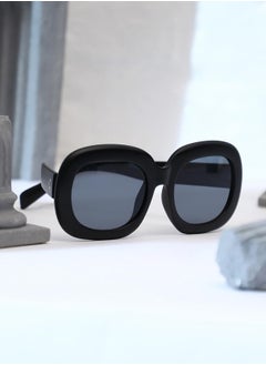 Haute Sauce The Airport Oversized Sunglasses - Onyx Black  - Image 1