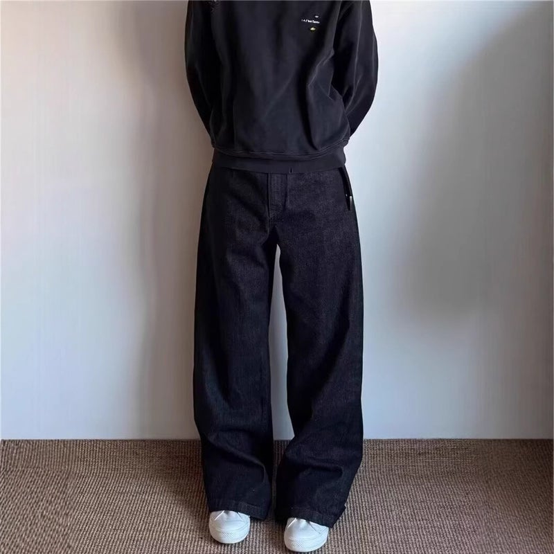 Unisex Casual Daily Denim Jeans - Image 2