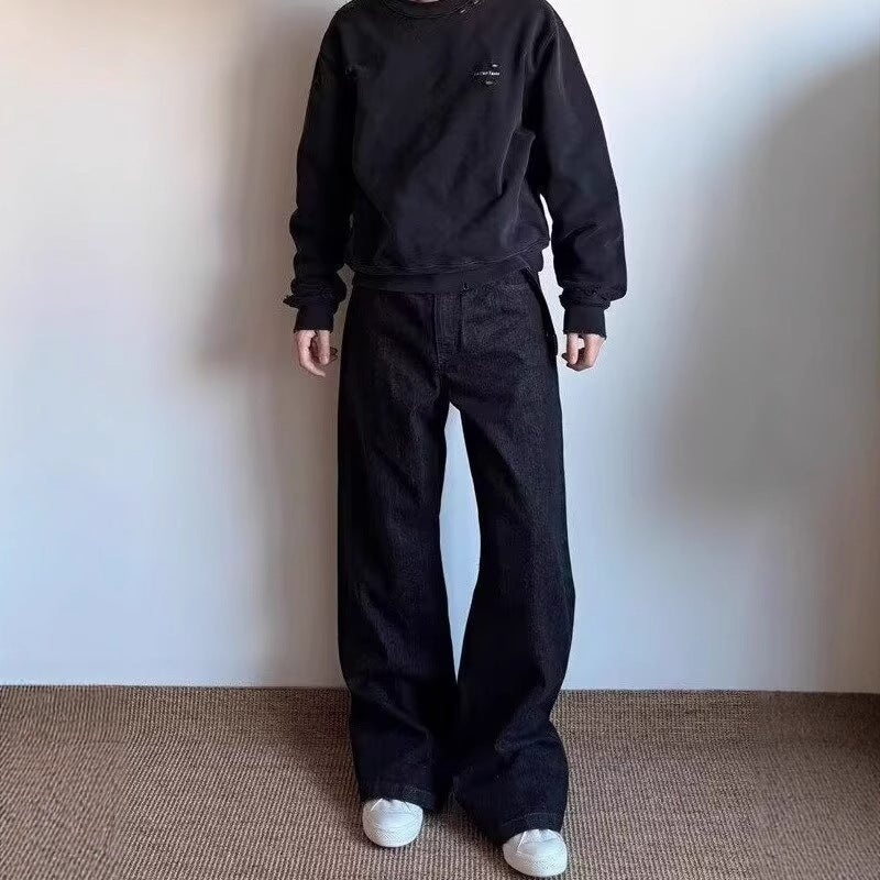 Unisex Casual Daily Denim Jeans - Image 1