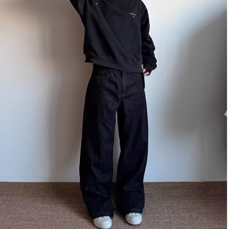 Unisex Casual Daily Denim Jeans - Image 3