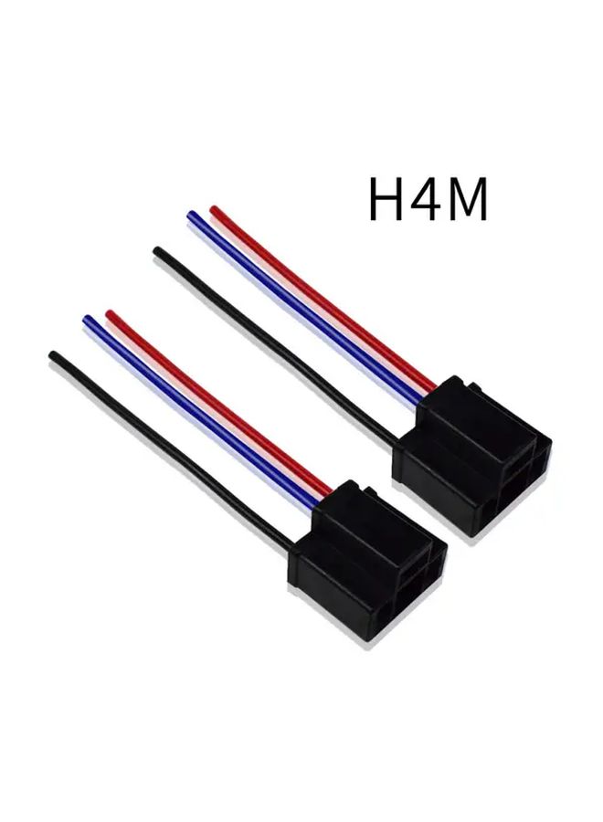 Female H4m To Male H4g Car Headlight Socket Adapter Cable Plug Extension Pair - Image 4