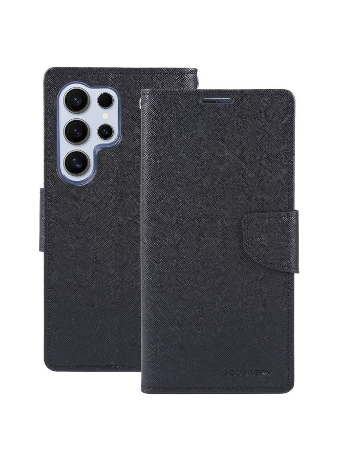 GOOSPERY Case For Samsung Galaxy S24 Ultra 5G FANCY DIARY Cross Texture Leather Phone Case - Image 2