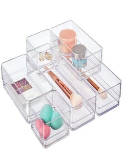 STORi STORi SimpleSort 6-Piece Stackable Clear Drawer Organizer Set | Multi-size Trays | Small Makeup Vanity Storage Bins and Office Desk Drawer Dividers | Made in USA  - Image 1