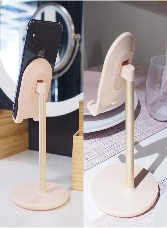 Bright Stone Bright Stone Phone Stand for Desk, Adjustable Tablet Holder Compatible with 4"-12.9" Phones/Tablet/iPhone/iPad/Switch (Pink)  - Image 1