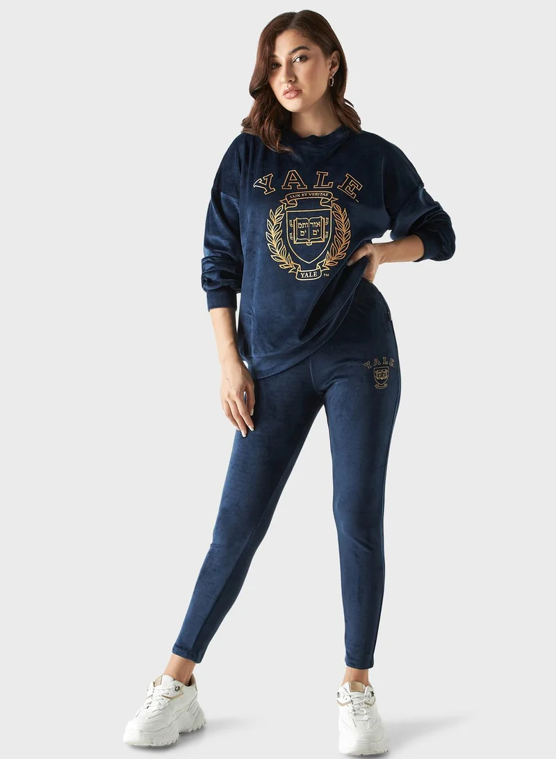 SP Characters Printed Crew Neck Sweatshirt