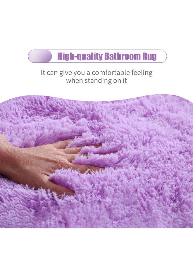 Generic - 3PCS Bath Mat Toilet Lid Cover U-Shaped Rug Non Slip Soft Floor Rug Water Absorbent Solid Door Mat Bathroom Rug Carpet Seat Cover Rug Set - Image 1