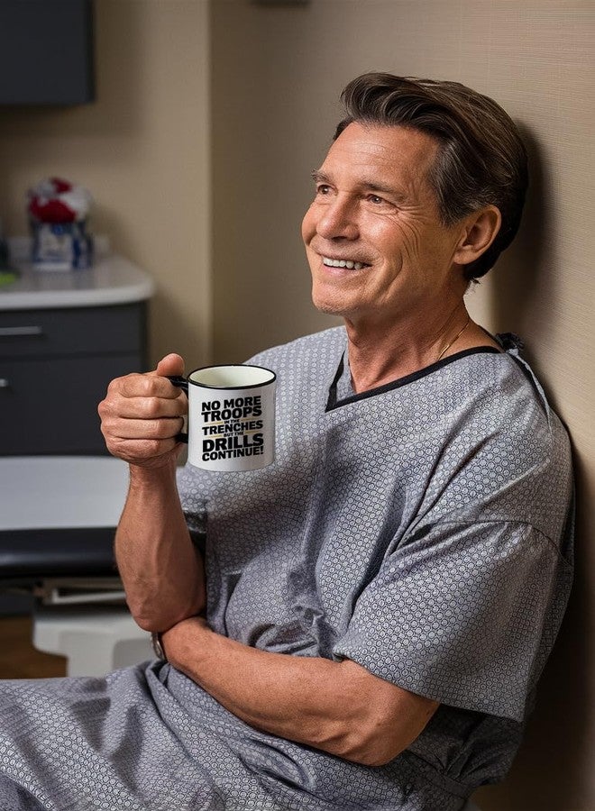 Casitika Vasectomy Gifts for Men - Funny Vasectomy Gift 11 oz Ceramic Mug | No More Kids Mug for Dad Surgery Recovery | Gag Coffee Cup for Get Well Soon Men. (Troops) - Image 2