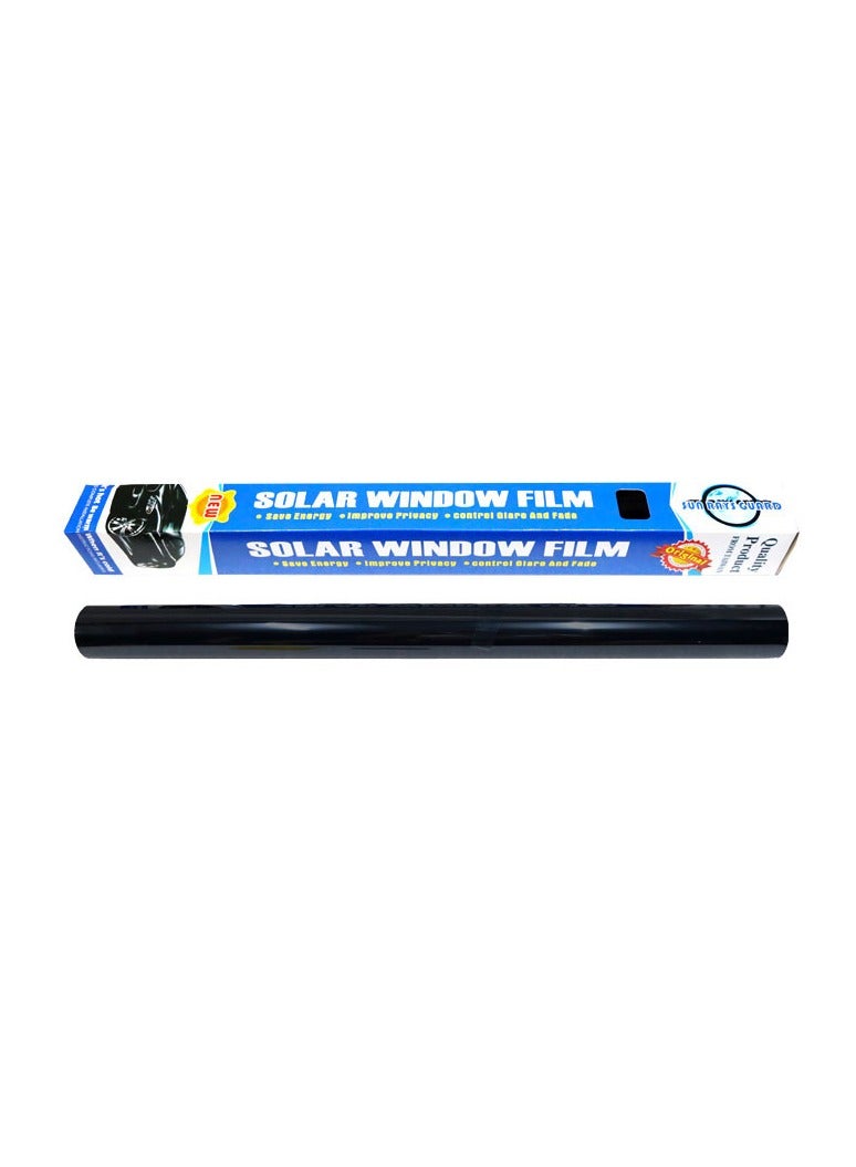 Solar Window Tinting Film Privacy Uv Resistance Car Tint Anti Scratch 1 Ply Car Window Film 50Cmx3M, Black Super Limo