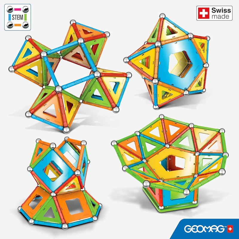GEOMAG 357 Classic Confetti, 114 Pieces -Magnetic Building Game - Image 2
