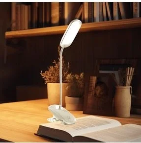 MiniHome USB Rechargeable Book Reading Table Lamp with Dimmer and Clamp
