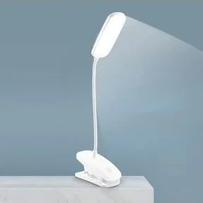 MiniHome USB Rechargeable Book Reading Table Lamp with Dimmer and Clamp