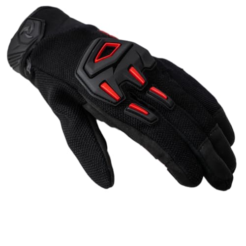 Raida Avantur 2.0 Motorcycle Gloves | Vegan Friendly | Enhanced Knuckle Protection | Touchscreen Compatible | Lightweight & Comfortable | Ideal for Daily Commute & Weekend Rides (Red, M) - Image 4