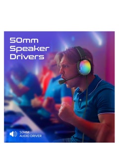 VERTUX Vertux Sirius Gaming Lumiflux™ Headset: High Performance 7.1 Stereo Sound With Microphone  - Image 3