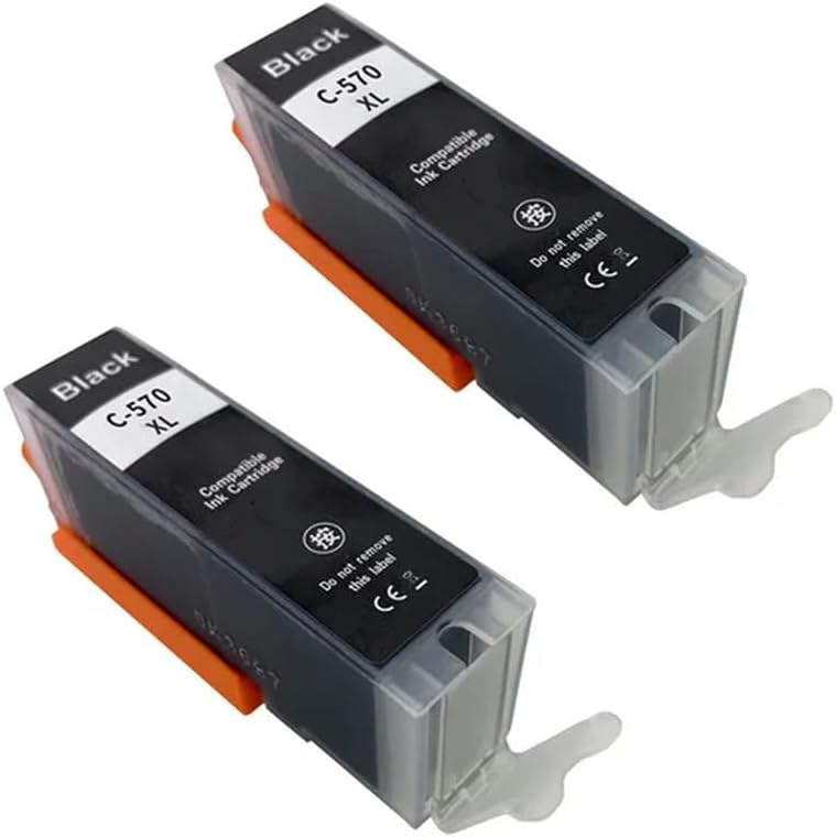 PGI 570 CLI 571 Compatible Ink Cartridge C 570XL BK 2PCS for MG5750 MG5751 MG5752 MG5753 MG6850 TS5050 TS5051 TS5052 Printers - Image 2