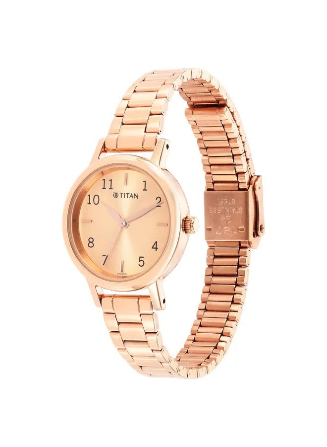 TITAN Women's Analog Round Shape Stainless Steel Wrist Watch - 2678WM01 - 34.6 Mm  - Image 3