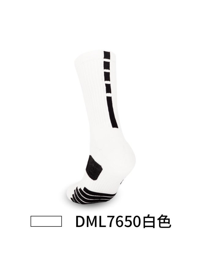 Men's and Women's Mid-Calf Basketball Socks Thickened Terry Sole Elite Socks Sweat-Absorbent Non-Slip Running Sports Socks