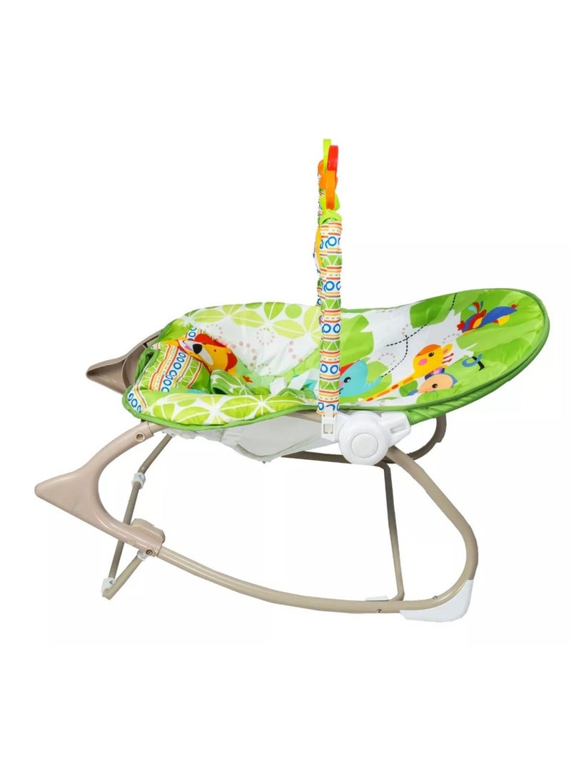 Kiko Baby Rocker and Bouncer chair with Soothing Vibrations Multi-position Recline Portable Bouncer for Baby boys girls babies with 3 Point Safety Belt & Removable Baby Toys - Image 5