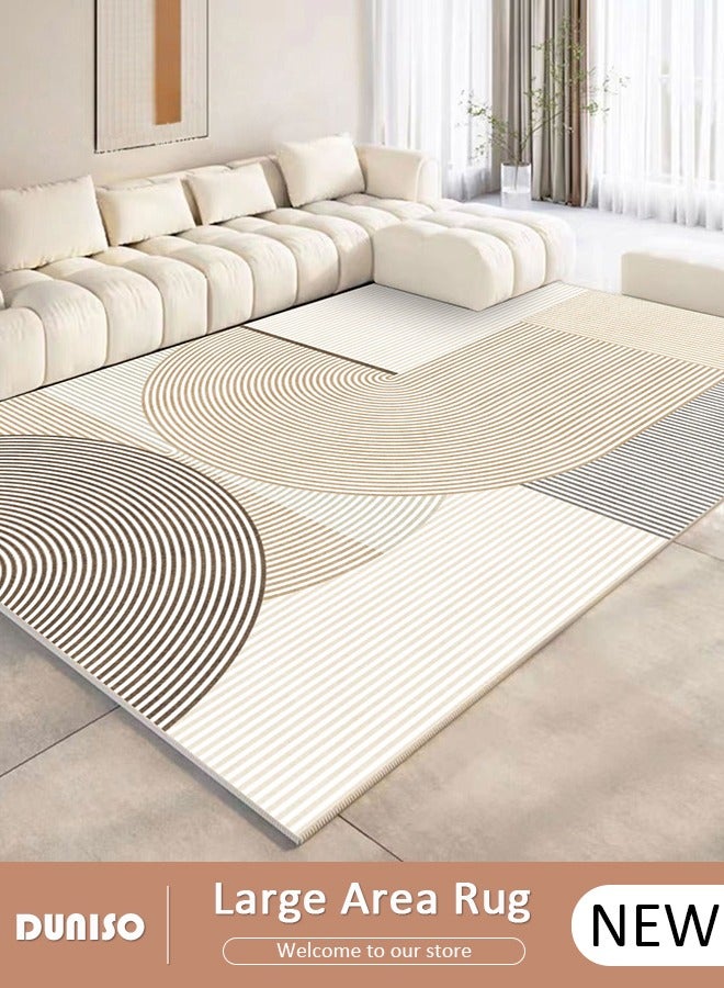 DUNISO Non Slip Large Area Rug, Washable Living Room Rugs, Soft Handfeel Stain Resistant Carpet, Modern Style Decorative Bedroom Area Rugs, Rectangular Rugs for Coffee Table Sofa Blanket Indoor Kids Home Decorative Floor Mat - Image 1