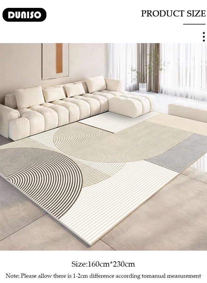 DUNISO Non Slip Large Area Rug, Washable Living Room Rugs, Soft Handfeel Stain Resistant Carpet, Modern Style Decorative Bedroom Area Rugs, Rectangular Rugs for Coffee Table Sofa Blanket Indoor Kids Home Decorative Floor Mat - Image 4