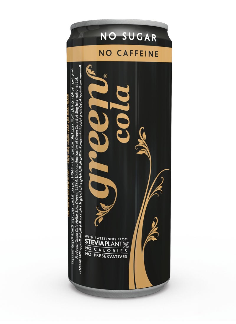 Green Cola - Green Cola No Caffeine 330ML Pack of 24 - Image 1