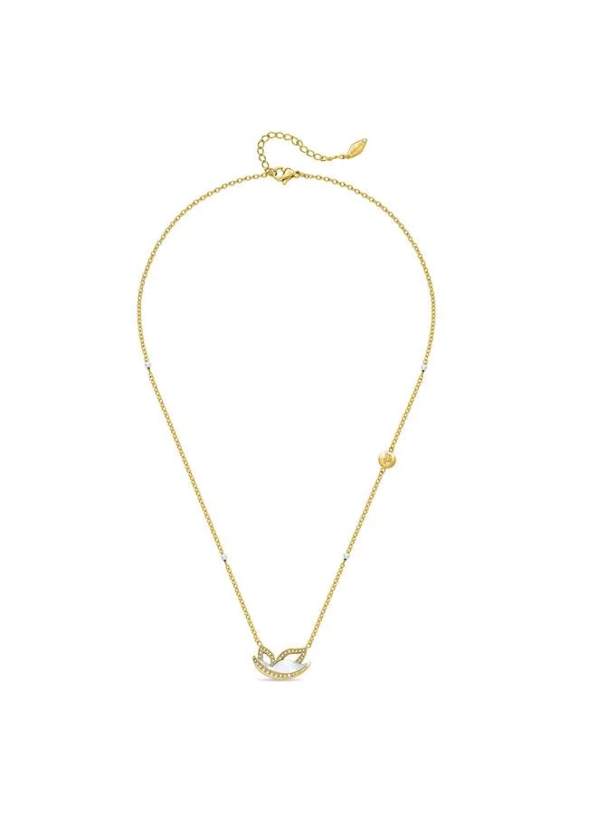 POLICE Birdy Gold Plated MOP Necklace, Bracelet, Earrings Set Box for Women's