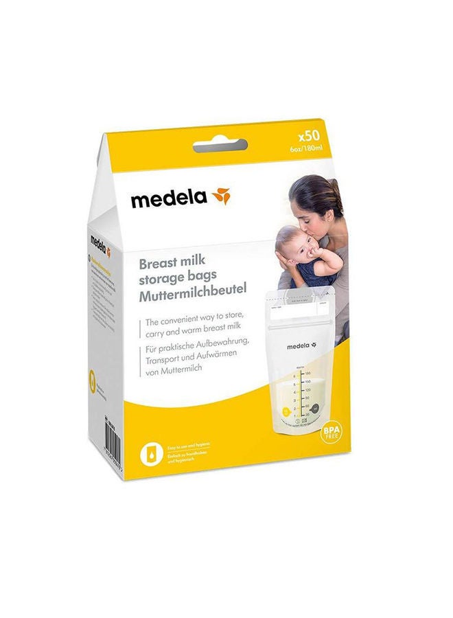 NIBEMINENT 50-Piece Leak Proof Convenient Heat Sealed Breast Milk Storage Bags With Double Zip Protection - Image 4