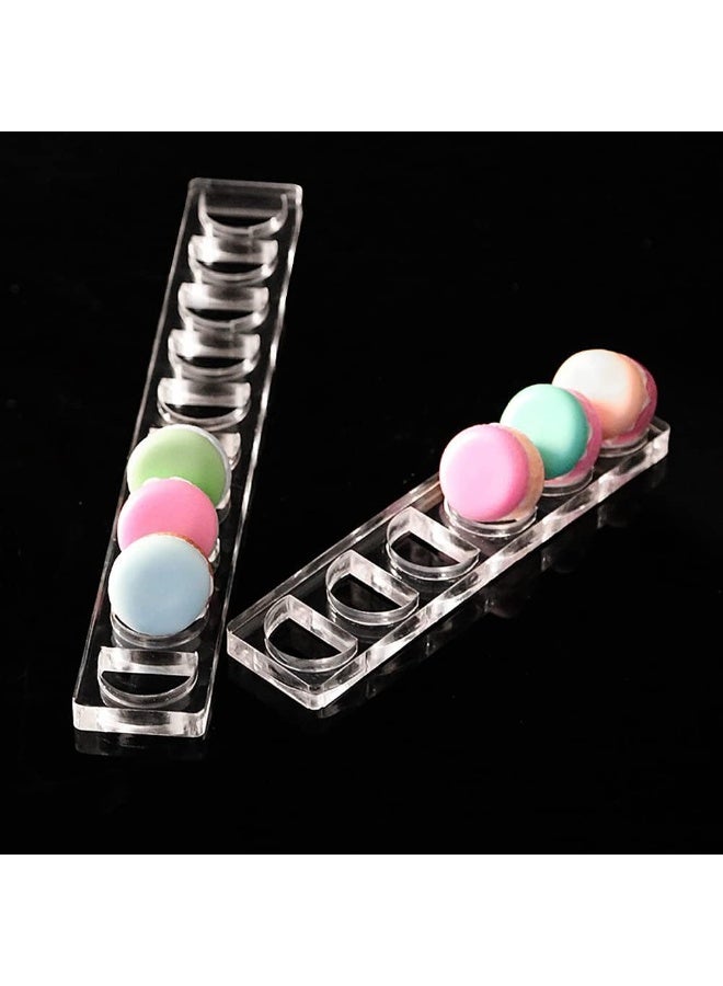 TPGP 2 Pcs Clear Acrylic Macaron Cake Stand Pick Cookies Display Tray  - Image 1
