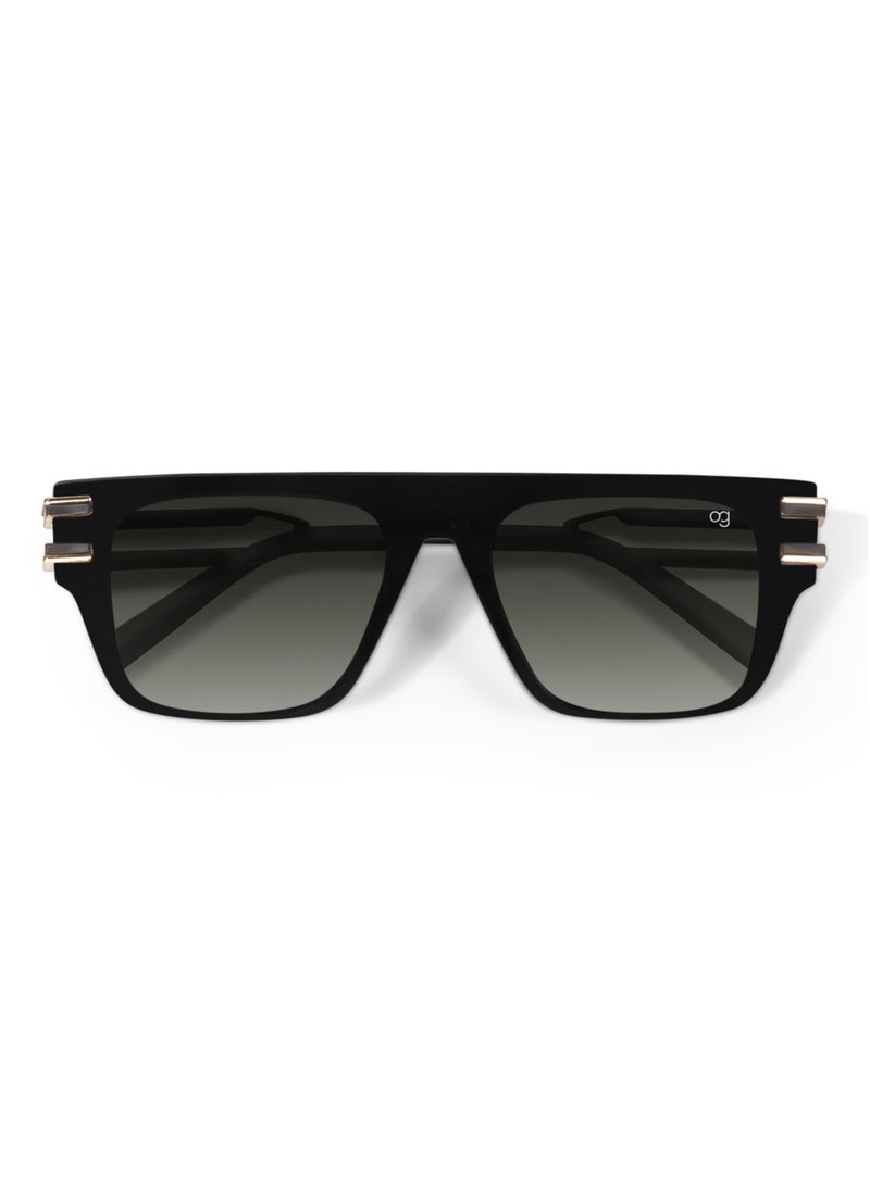 Woggles Frontier Green Rectangle Sunglasses  - Image 3